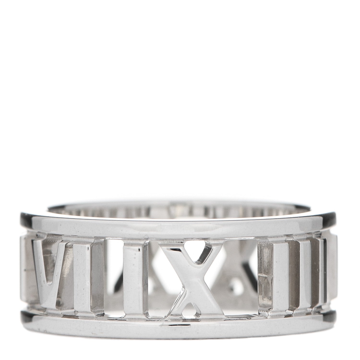 Tiffany Sterling Silver Wide Atlas Open Ring 48 4.5 3 of 5