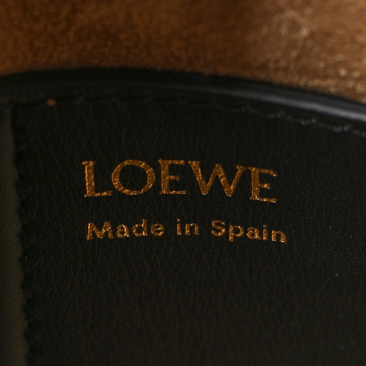 Loewe Smooth Calfskin Mini Pebble Bucket Bag Black 6 of 10