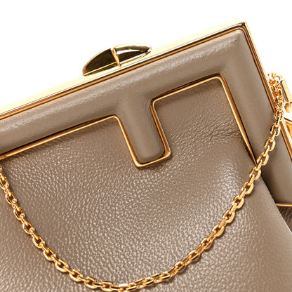 Fendi Shiny Nappa Nano Fendi First Bag Charm Dove Gray 8 of 11