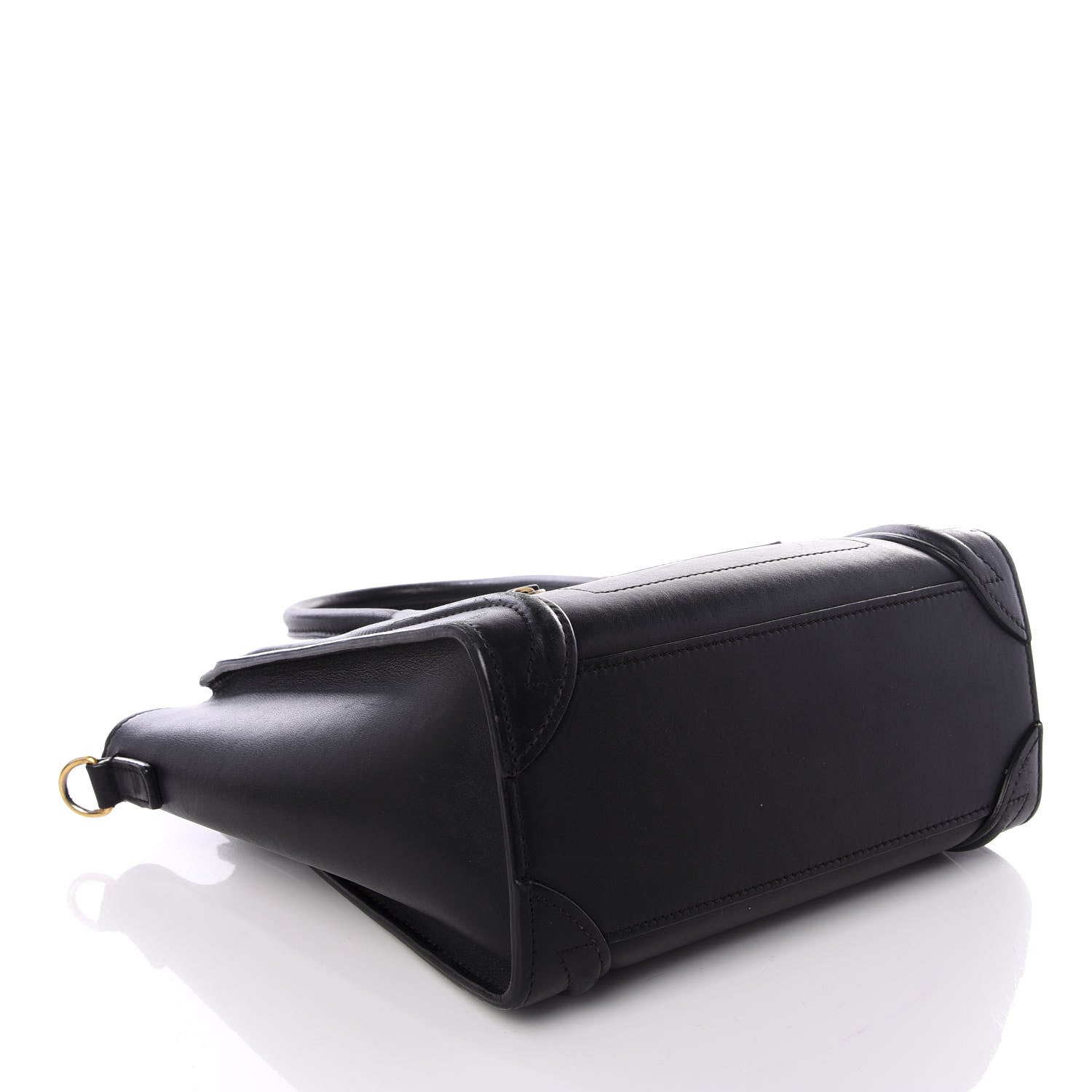 Celine Smooth Calfskin Nano Luggage Black 3 of 8