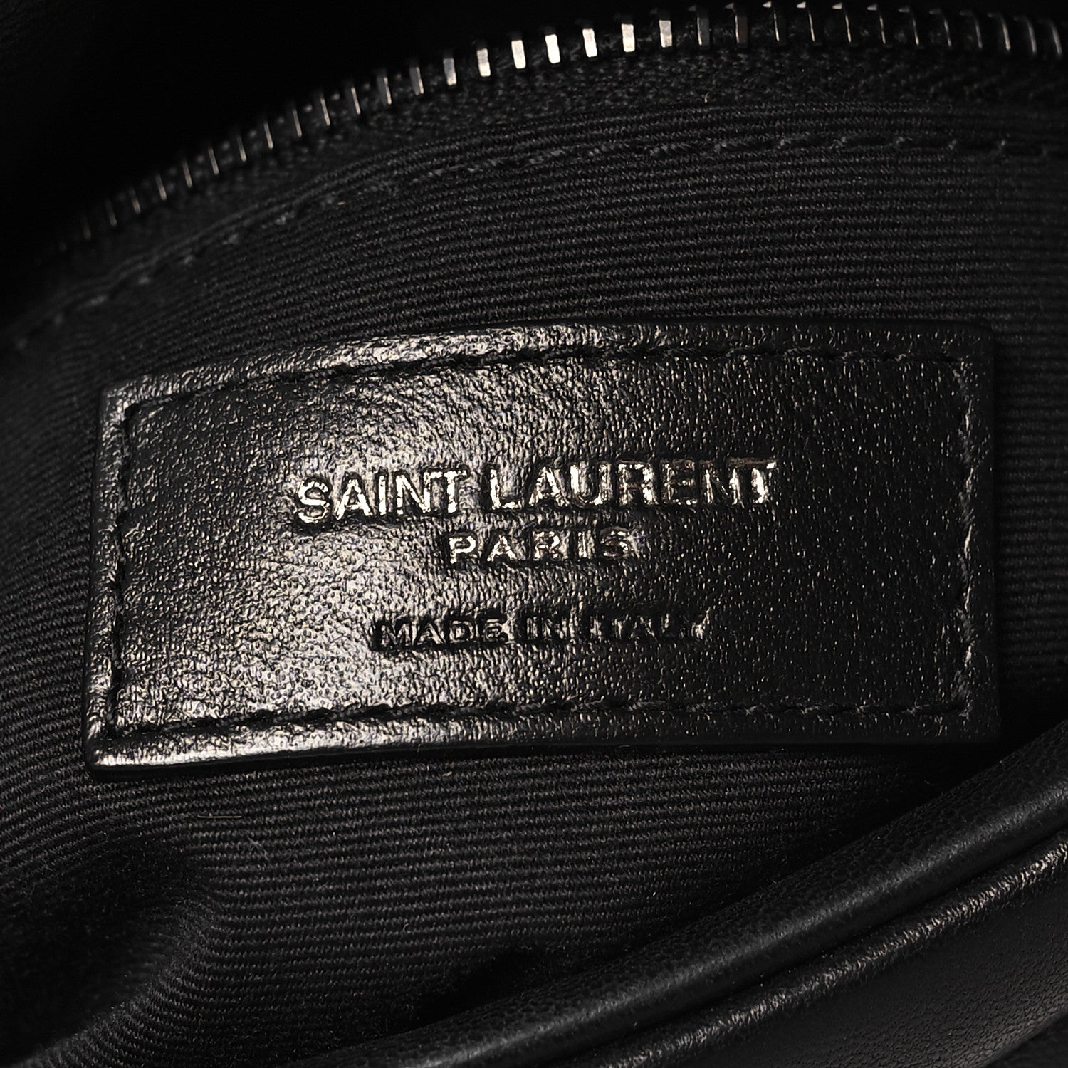 Saint Laurent Calfskin Quilted Toy Loulou Puffer Monogram Monochrome Chain Satchel Black 6 of 10