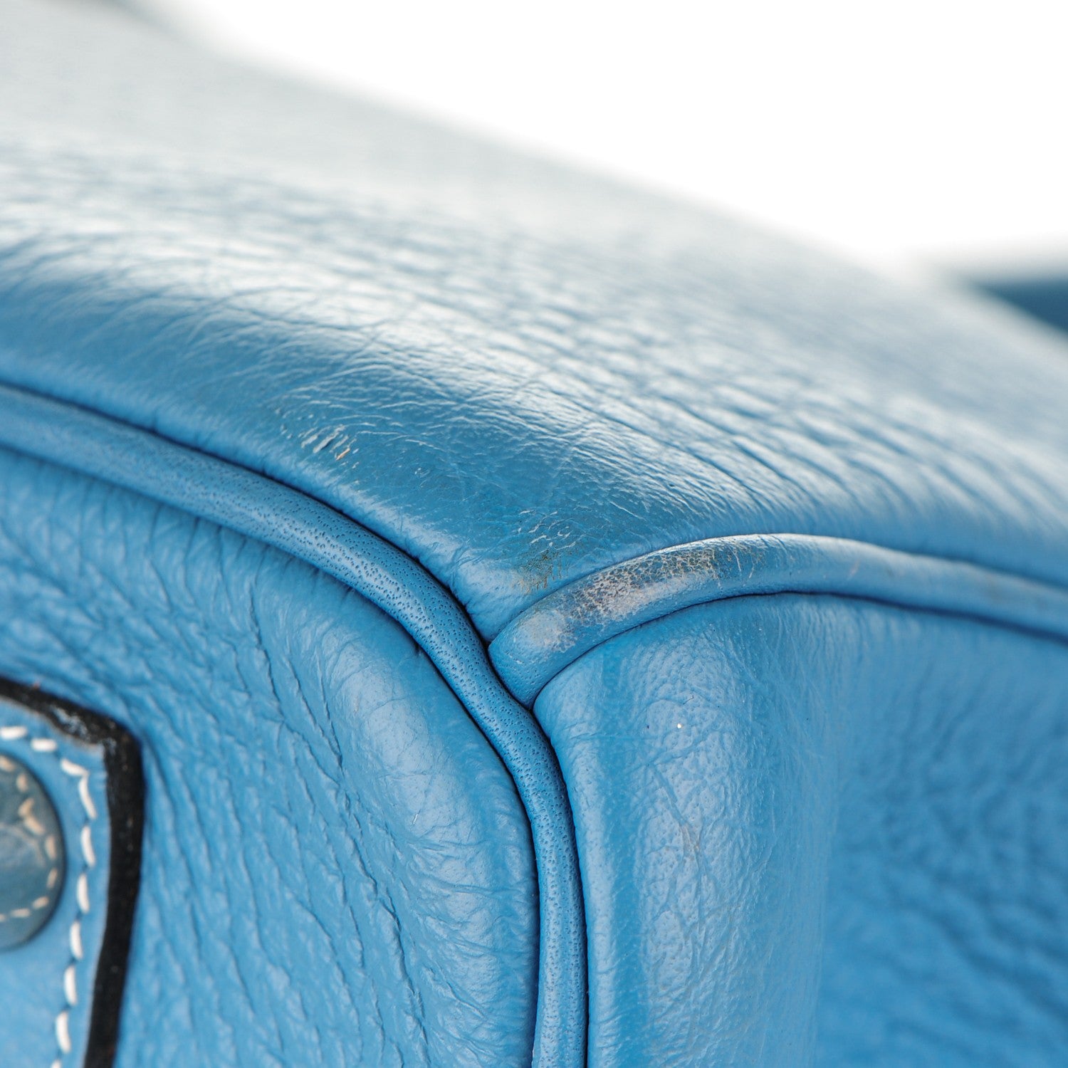Hermes Taurillon Clemence Birkin 35 Blue Jean 27 of 33
