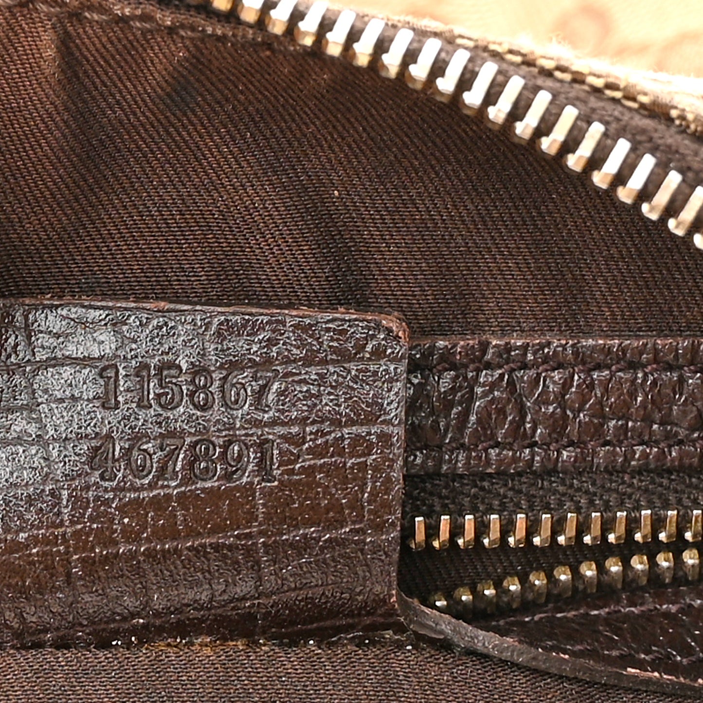 Monogram Medium Horsebit Chain Hobo Dark Brown