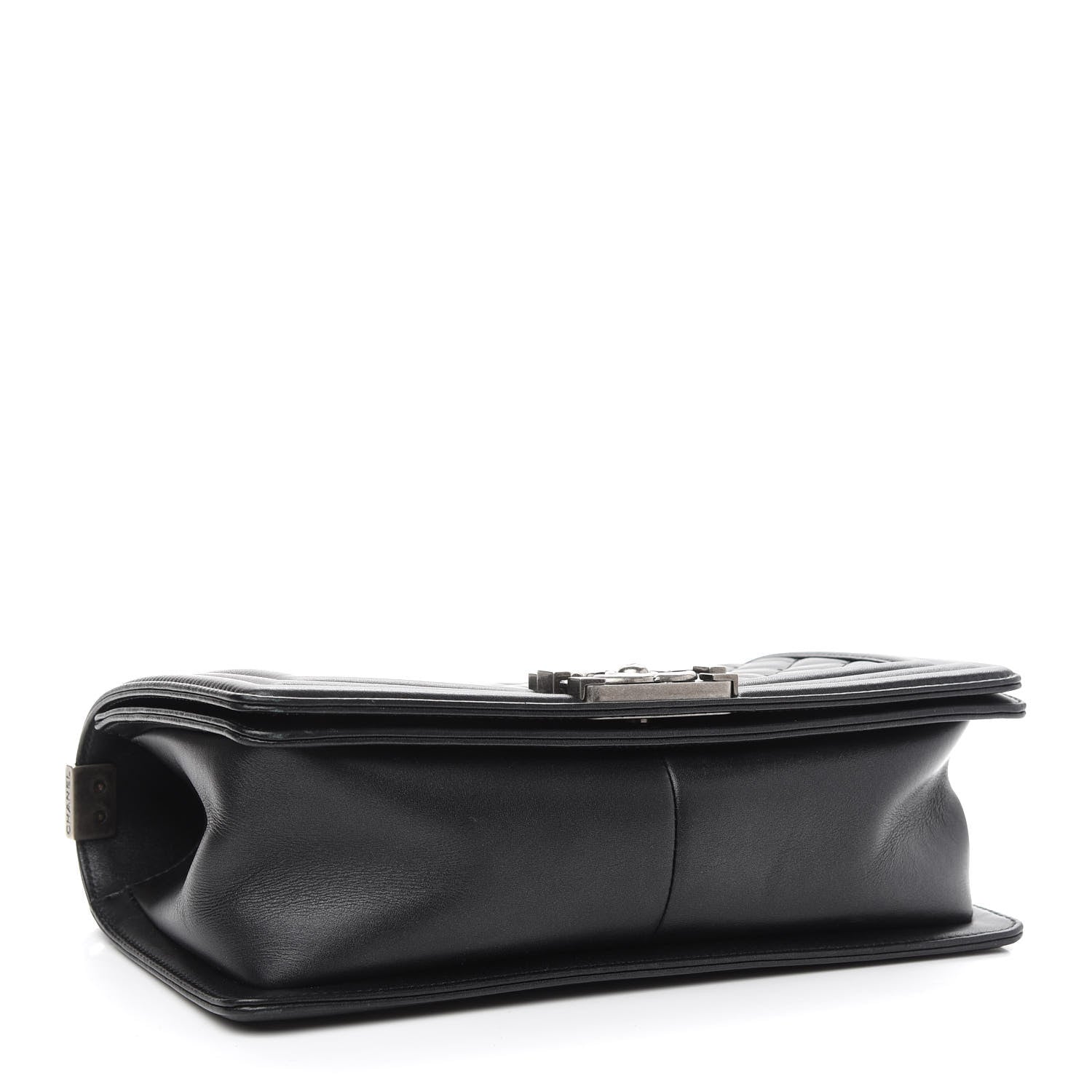 Chanel Metallic Calfskin Quilted Medium Boy Flap Black 3 of 8