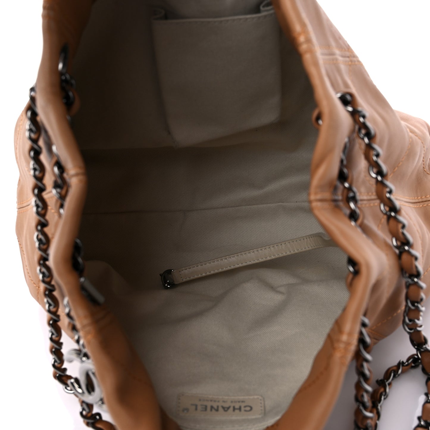 Lambskin Small Soft Touch Shoulder Bag Camel