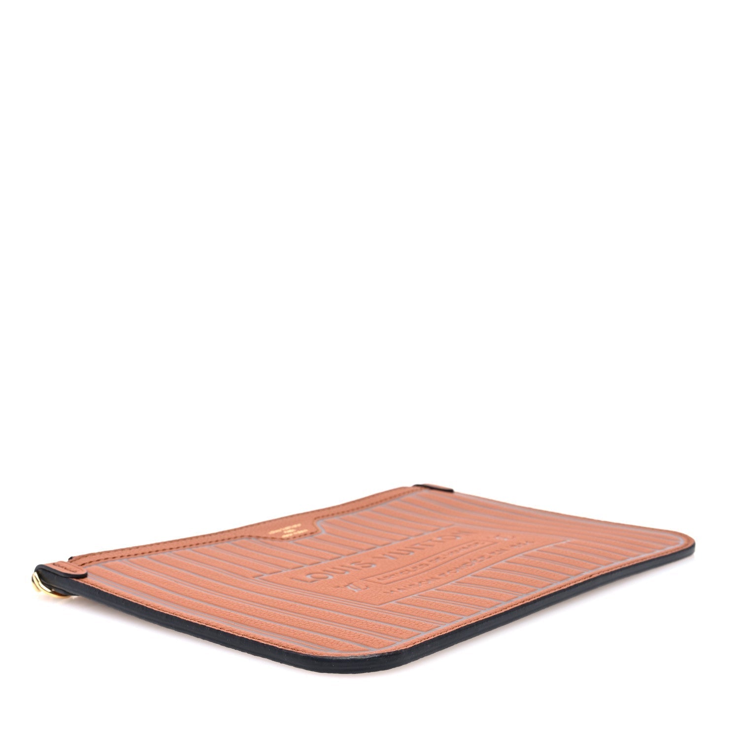 Louis Vuitton Calfskin Neverfull Inside Out MM Pochette Tan 3 of 5