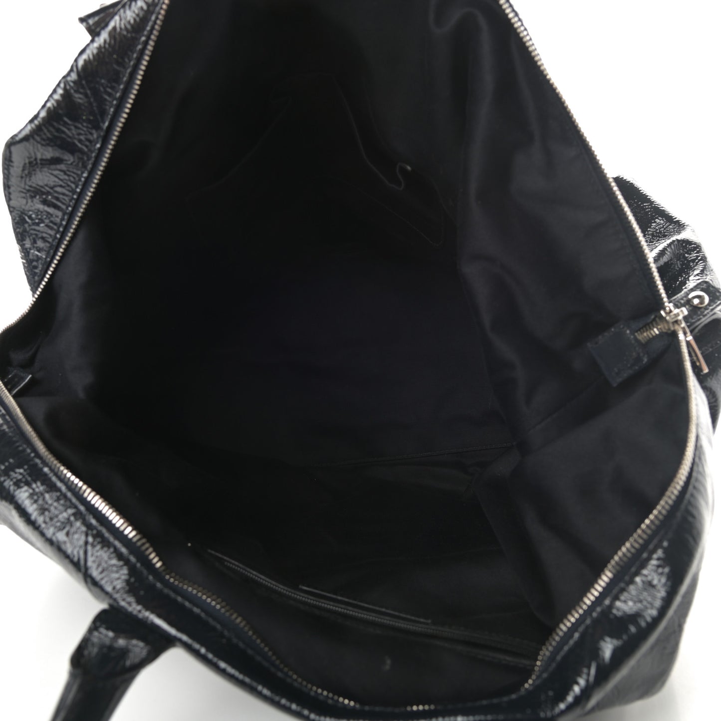 Textured Patent Medium Easy Sac Navy