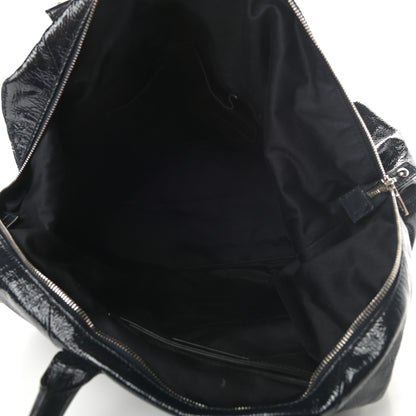 Saint Laurent Textured Patent Medium Easy Sac Navy 5 of 14