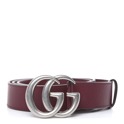 Gucci Moon Calfskin Nickel Double G 40mm Belt 110 44 Strong Red 1 of 8