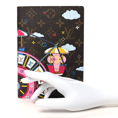 Louis Vuitton Monogram 2020 Christmas Animation Big Wheel Notebook MM Rose Ballerine 2 of 10