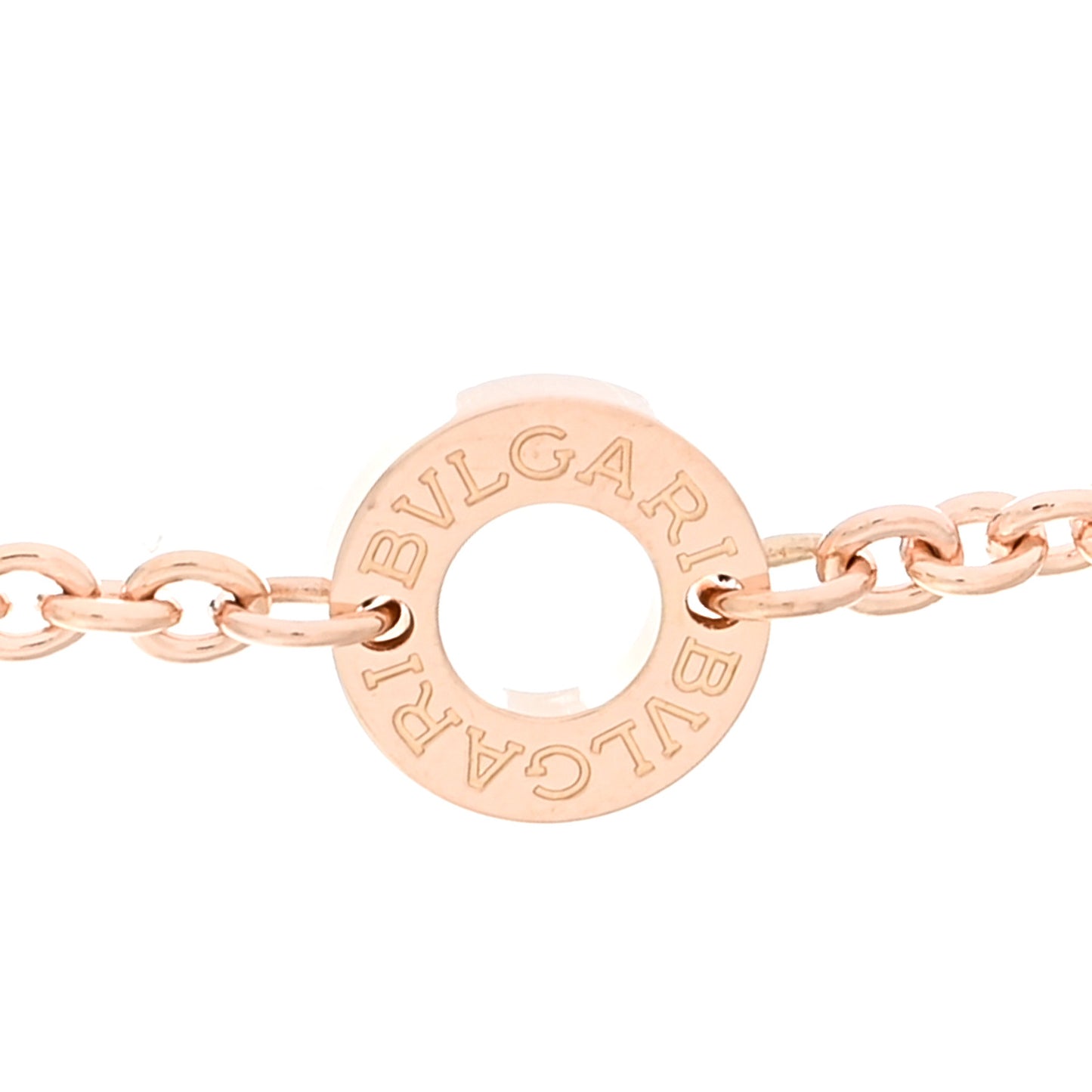 18K Rose Gold Diamond Mother of Pearl Carnelian BVLGARI BVLGARI Pendant Necklace