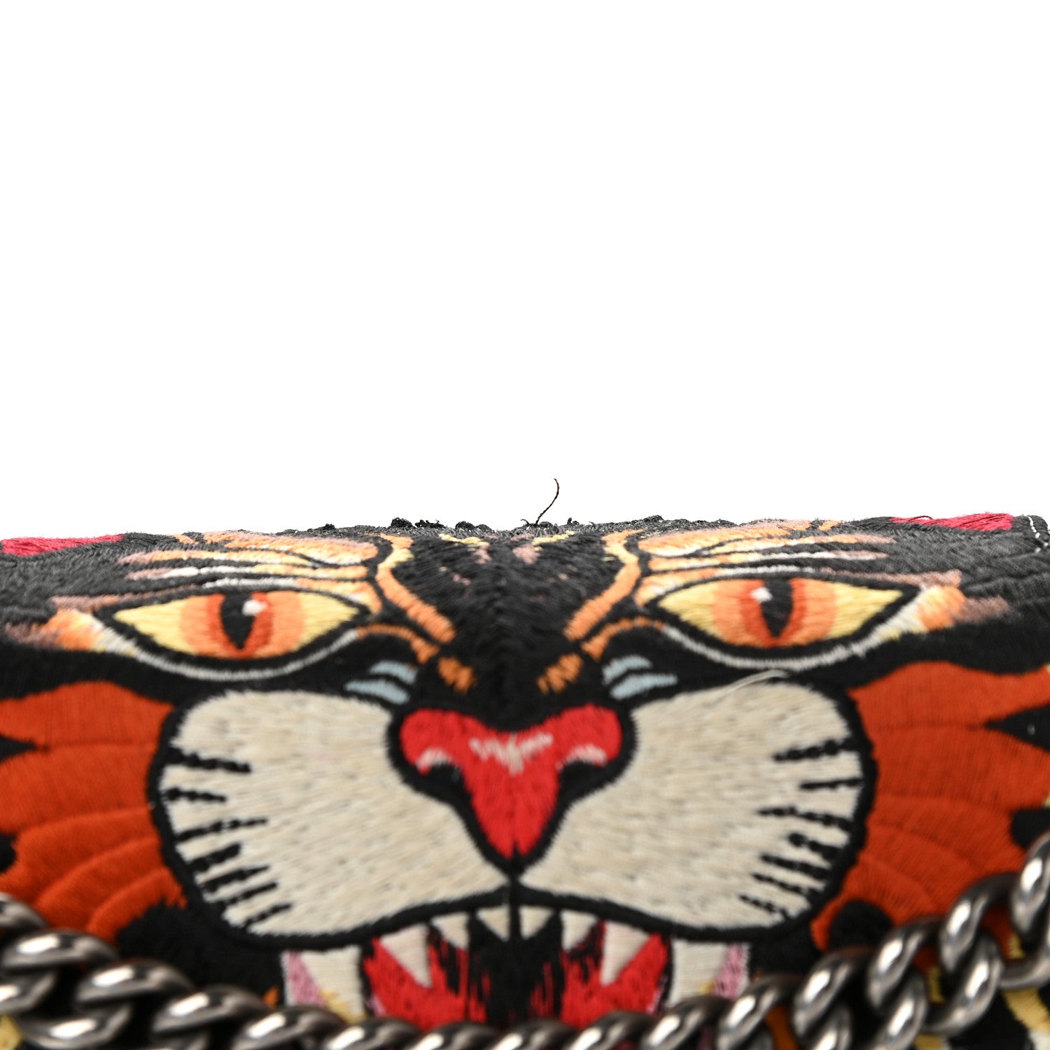 Gucci GG Supreme Monogram Angry Cat Embroidered Medium Dionysus Shoulder Bag Beige Ultramarine 10 of 11