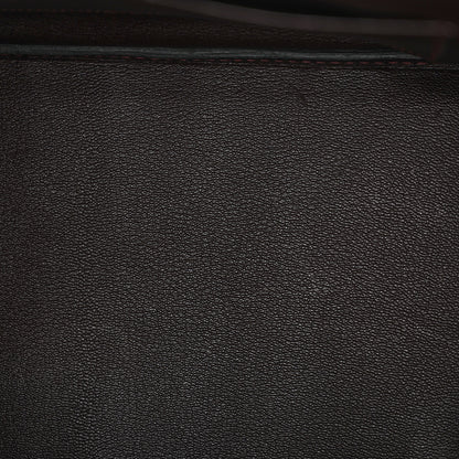Hermes Shiny Porosus Crocodile Birkin 35 Bourgogne 11 of 13