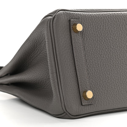Hermes Togo Birkin 25 Etain 8 of 10