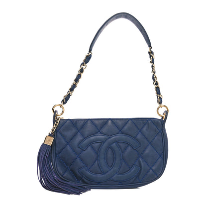 Chanel Iridescent Caviar CC Shoulder Bag Blue 1 of 10