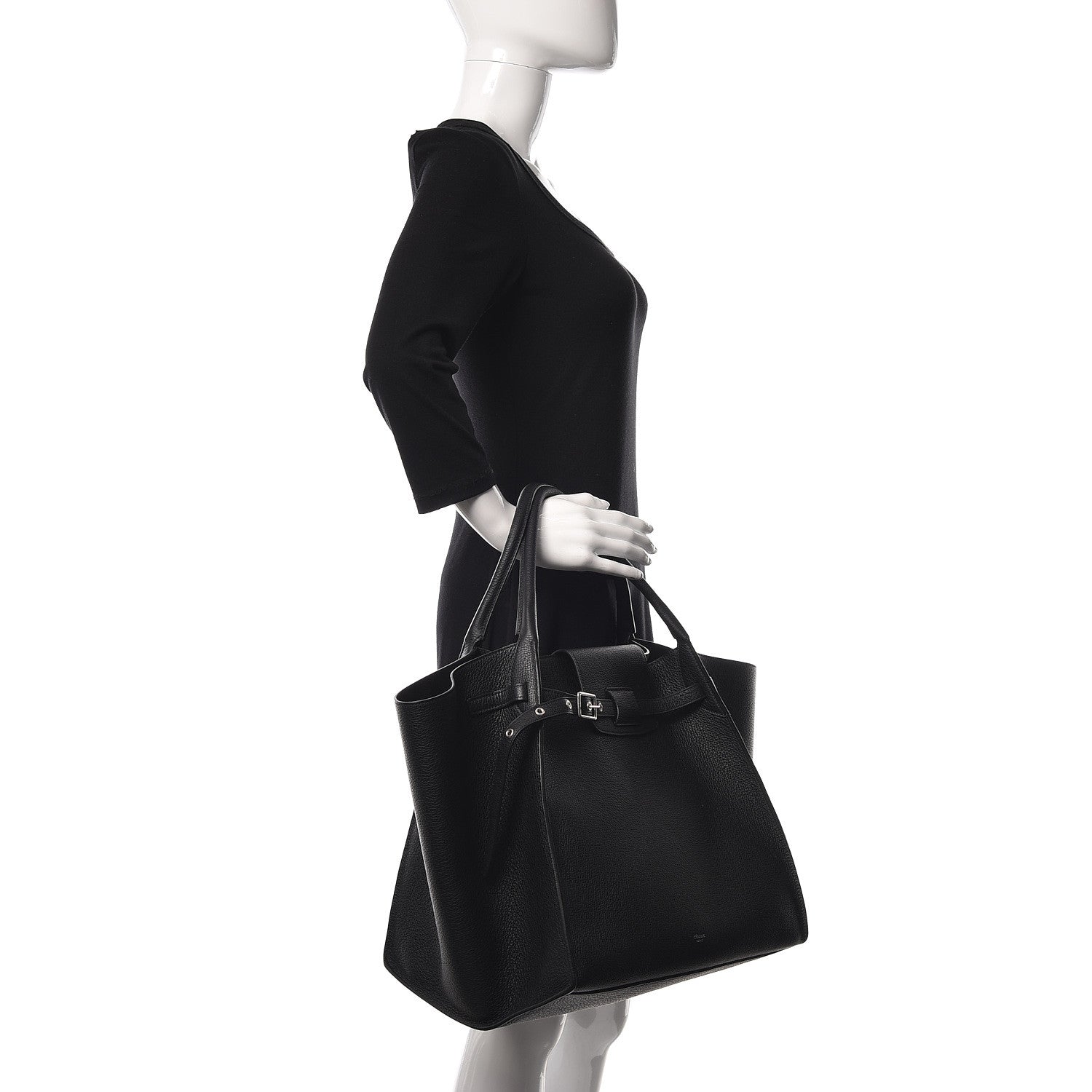 Celine Supple Grained Calfskin Medium Big Bag Black 2 of 10
