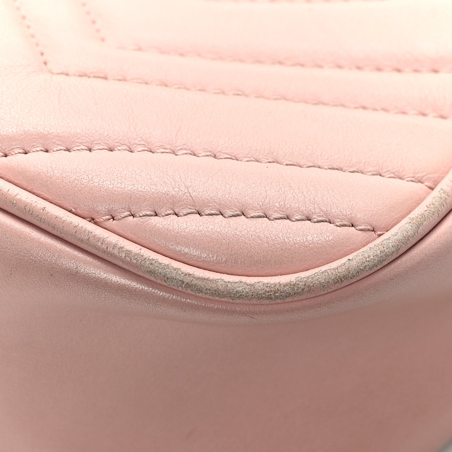 Calfskin Matelasse Small GG Marmont Chain Shoulder Bag Perfect Pink