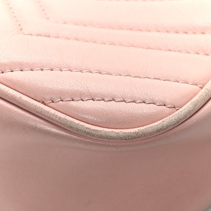 Gucci Calfskin Matelasse Small GG Marmont Chain Shoulder Bag Perfect Pink 10 of 14