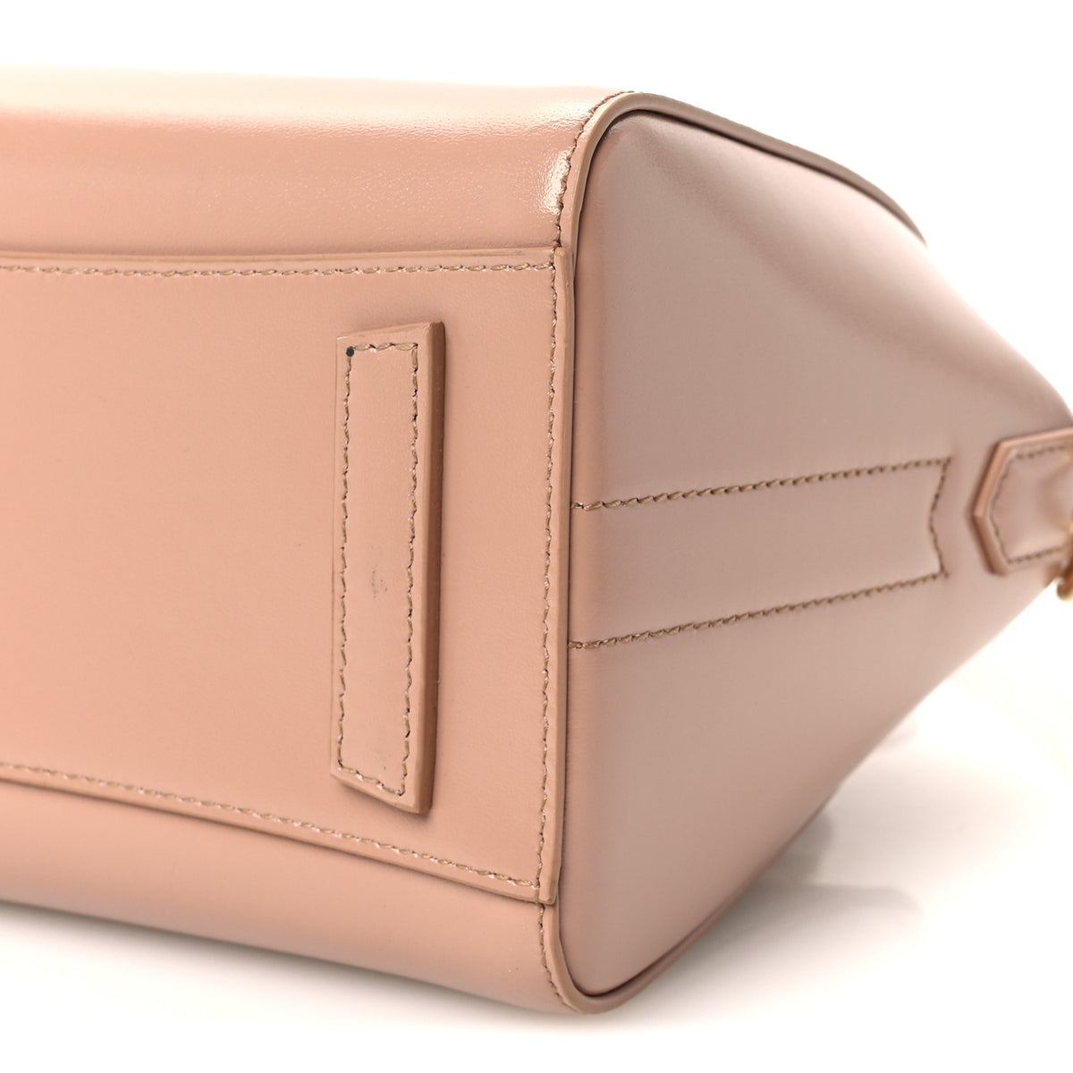 Shiny Lord Calfskin Mini Antigona Flamingo