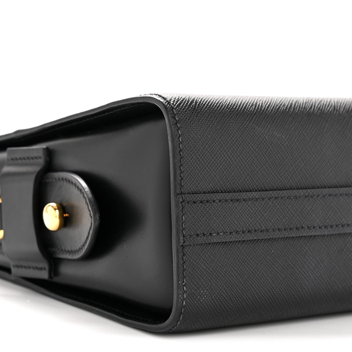 Prada City Calf Esplanade Shoulder Bag Black 10 of 14