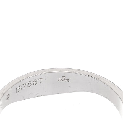 Cartier 18K Pink White Gold Love Me Band Ring Set of 2 52 6 6 of 6