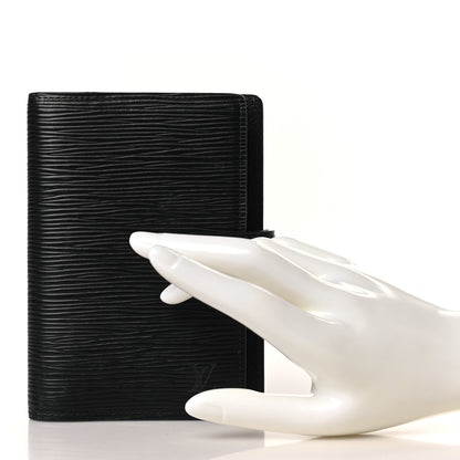 Louis Vuitton Epi Small Ring Agenda Cover Black 2 of 6