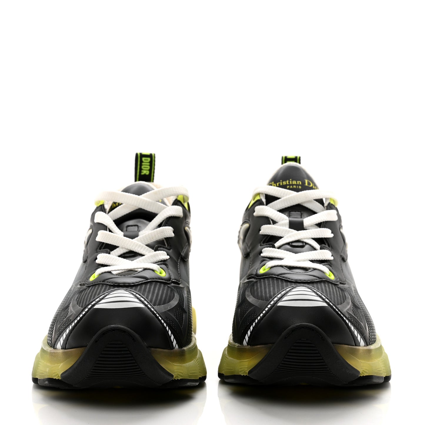 Matte Technical Fabric Mesh Dior Vibe Sneakers 41 White Yellow