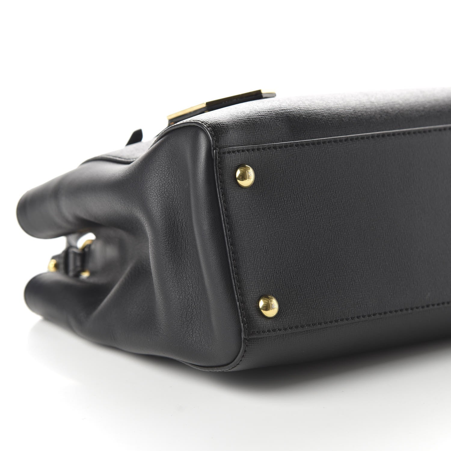 Fendi Vitello Elite Petite 2Jours Tote Black 7 of 10