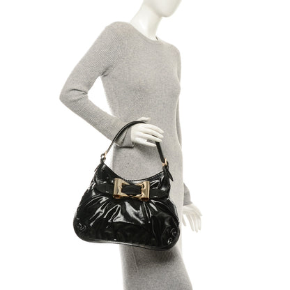 Gucci Dialux Queen Bow Hobo Black 2 of 7