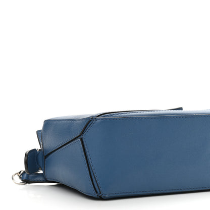 Loewe Calfskin Mini Puzzle Bag Blue 10 of 12