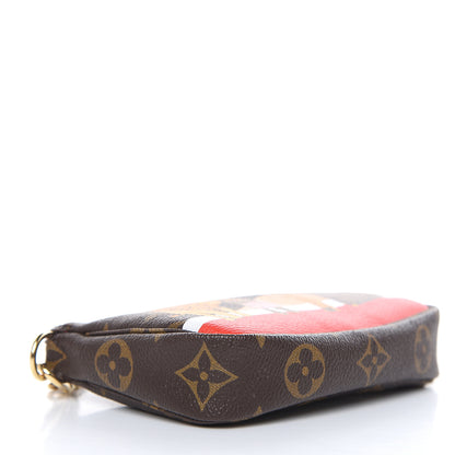 Louis Vuitton Monogram 2018 Christmas Animation Mini Cats Pochette Accessories 4 of 8