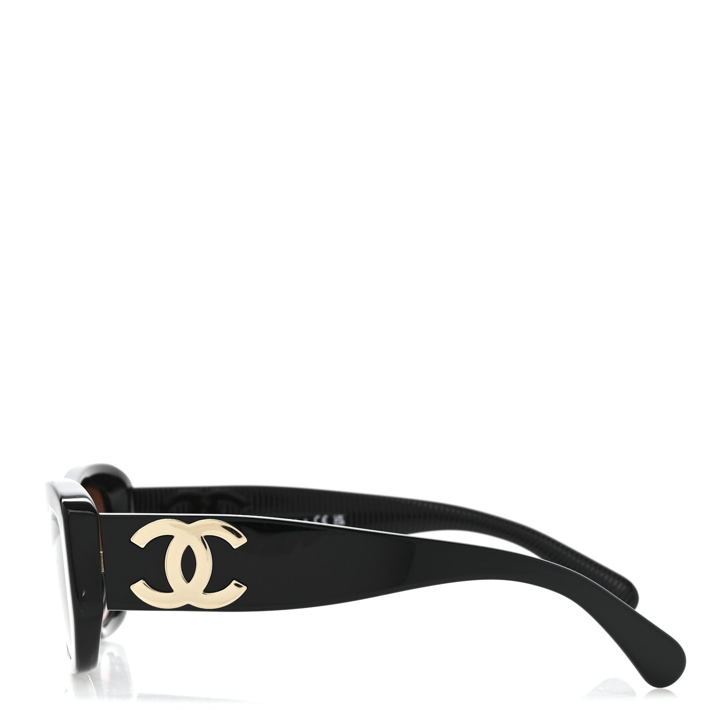 Acetate Rectangle Sunglasses 5493-A Black Brown