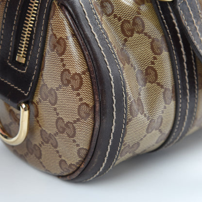 Gucci Crystal Monogram Duchessa Small Boston Bag Brown 12 of 14