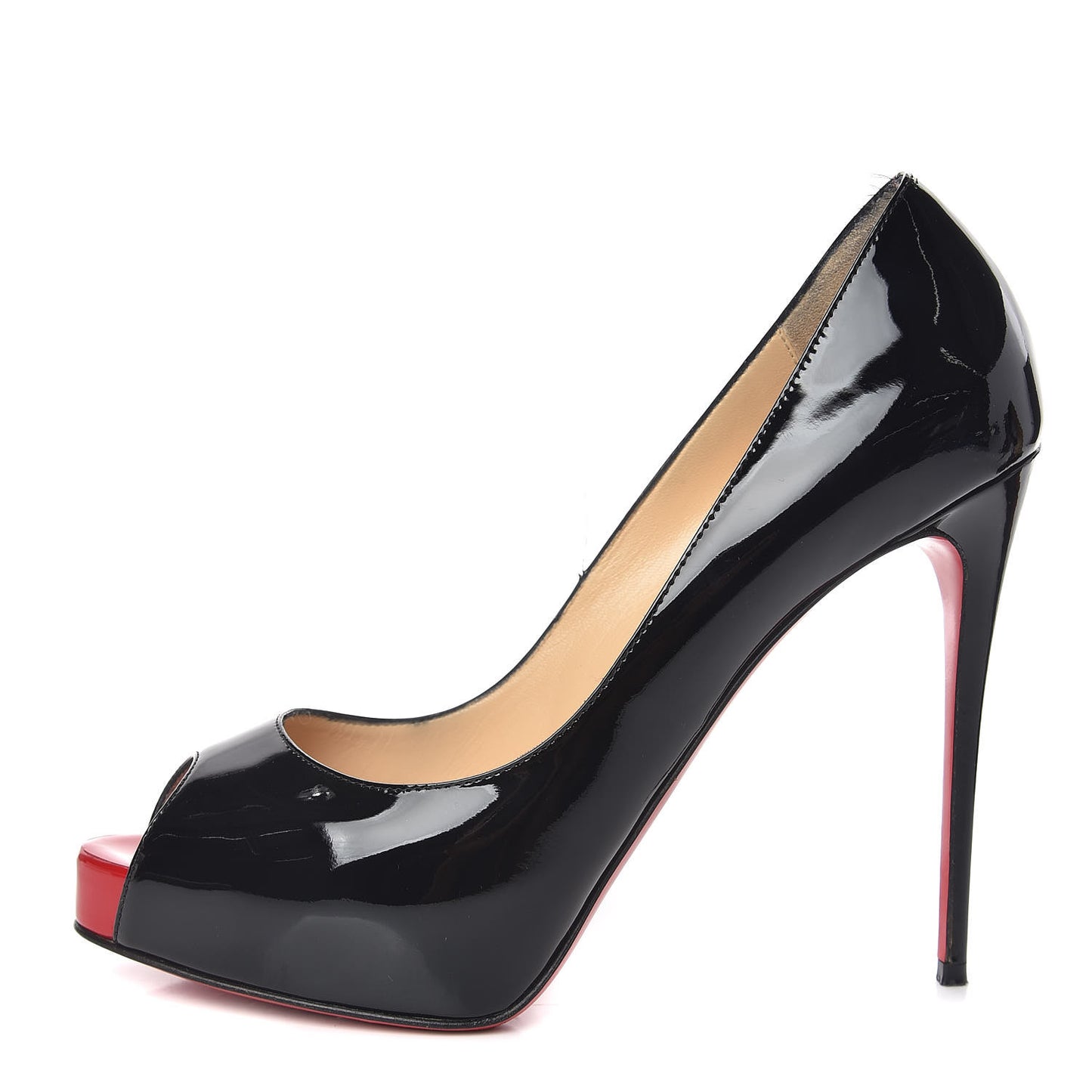 Patent New Very Prive 120 Pumps 38.5 Black Red