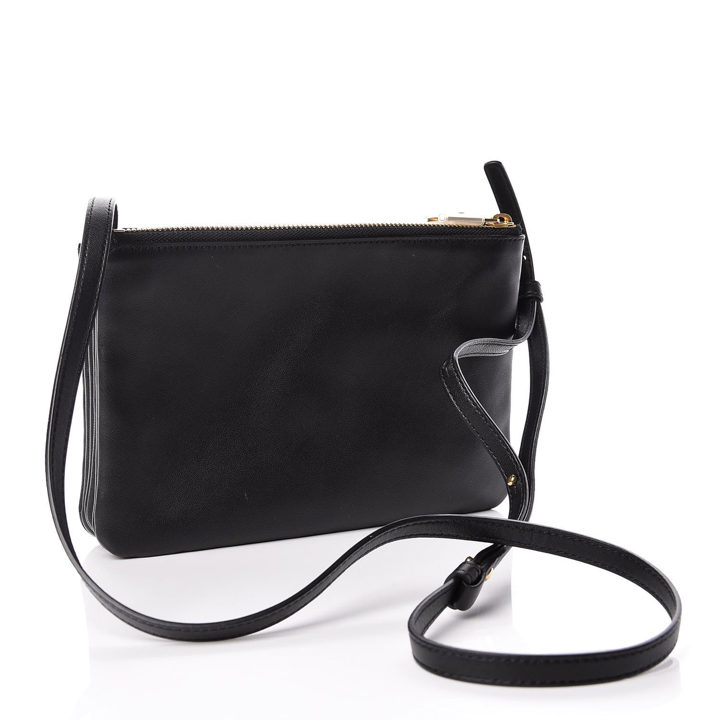 Lambskin Small Trio Crossbody Bag Black