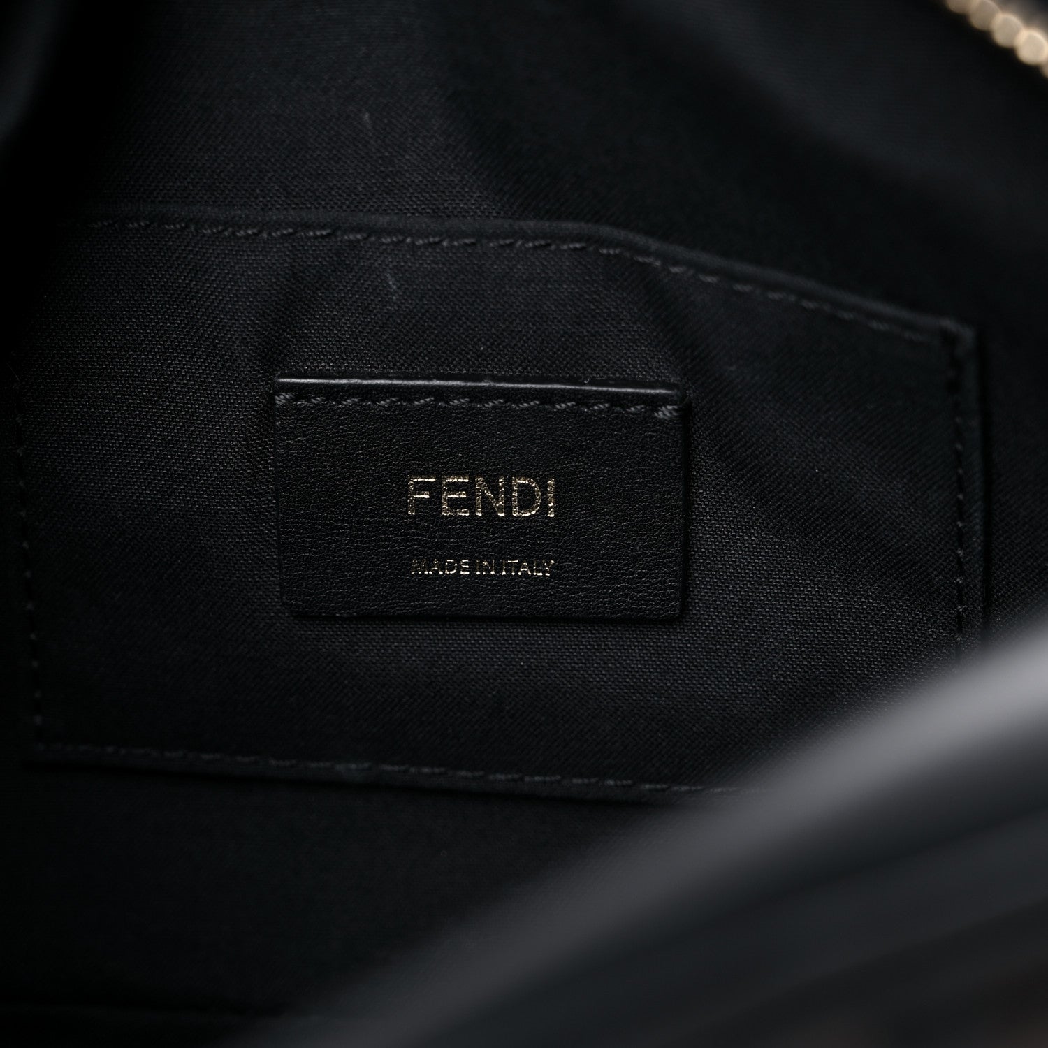 Fendi Vitello Century F is Fendi Bi-Color FF 1974 Embossed Camera Case Maya Black 6 of 12