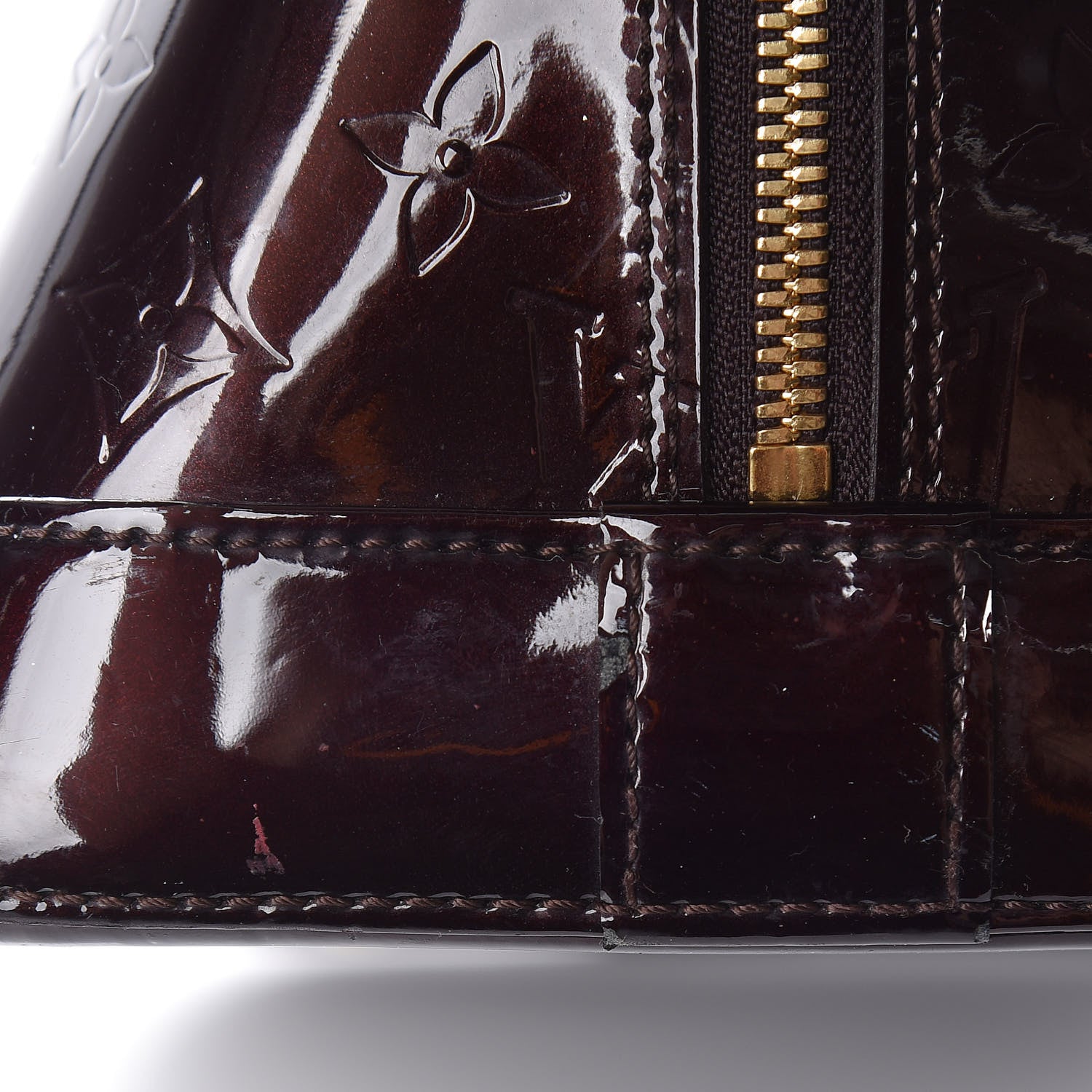 Louis Vuitton Vernis Alma MM Amarante 9 of 14