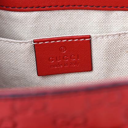 Gucci Guccissima Small Emily Shoulder Bag Red 7 of 9