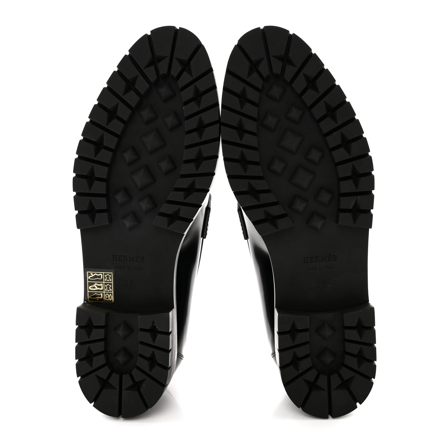 Calfskin Womens Faubourg Loafers 36 Black