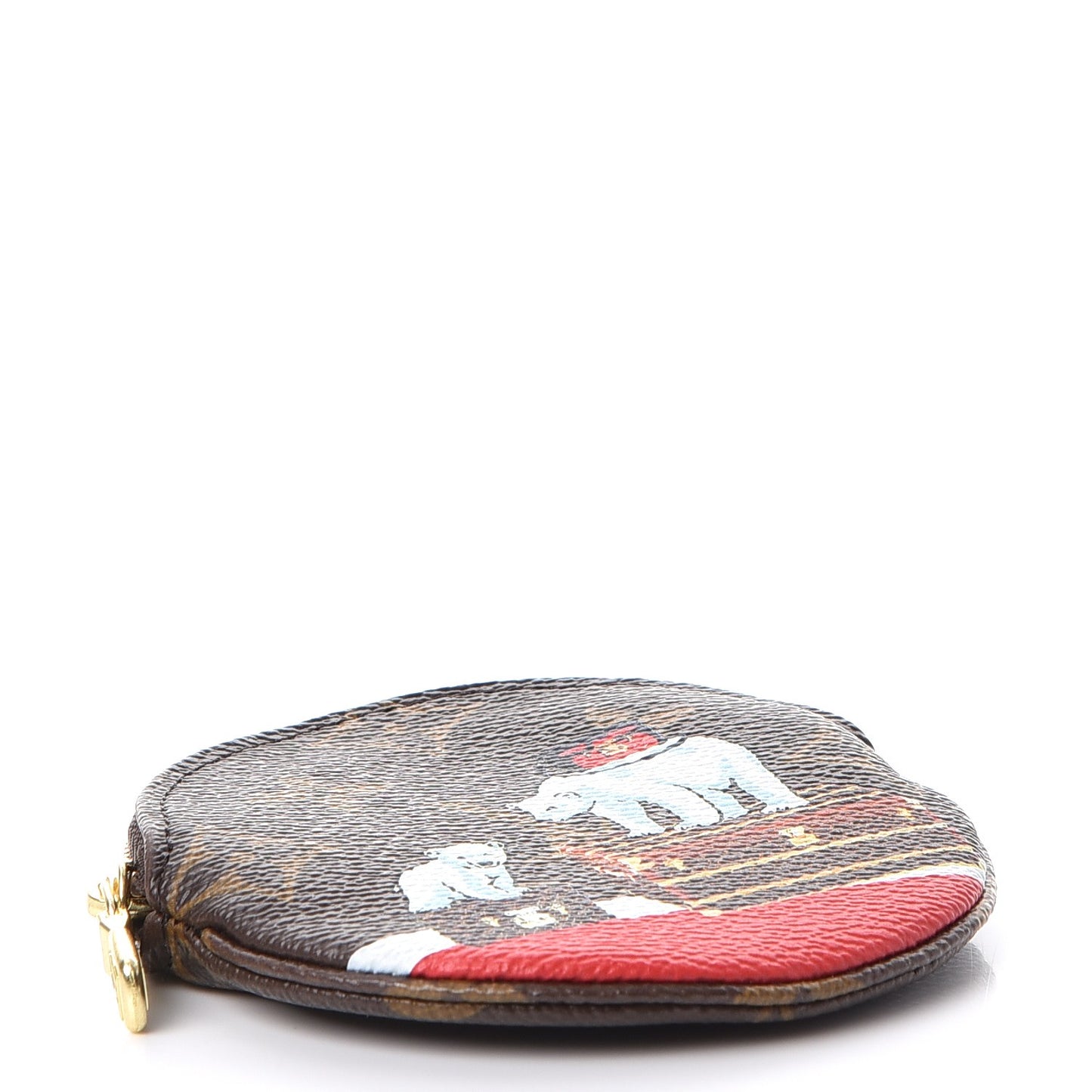 Monogram 2017 Christmas Animation Round Coin Purse