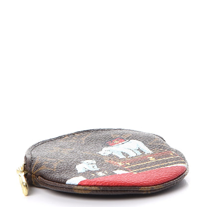 Louis Vuitton Monogram 2017 Christmas Animation Round Coin Purse 4 of 8
