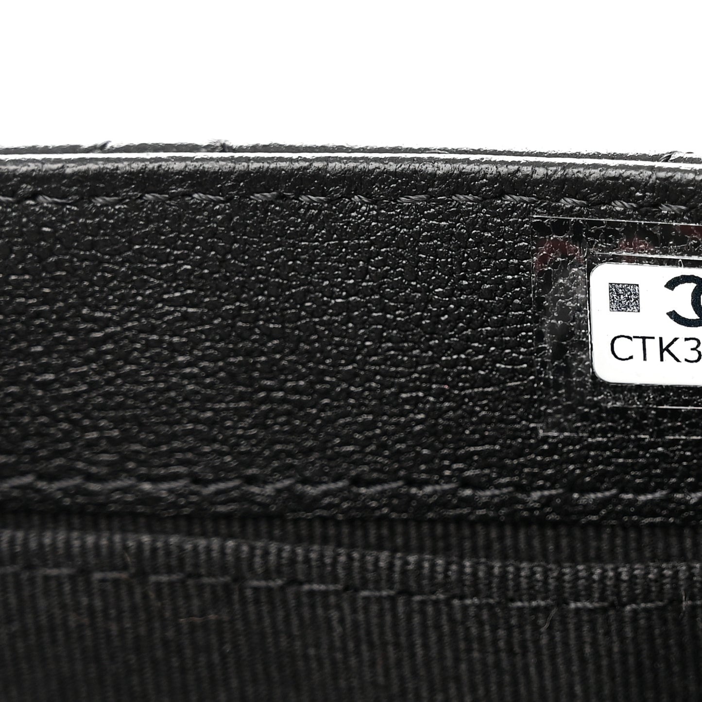 Lambskin Quilted Trendy CC Flap Phone Holder With Chain Black