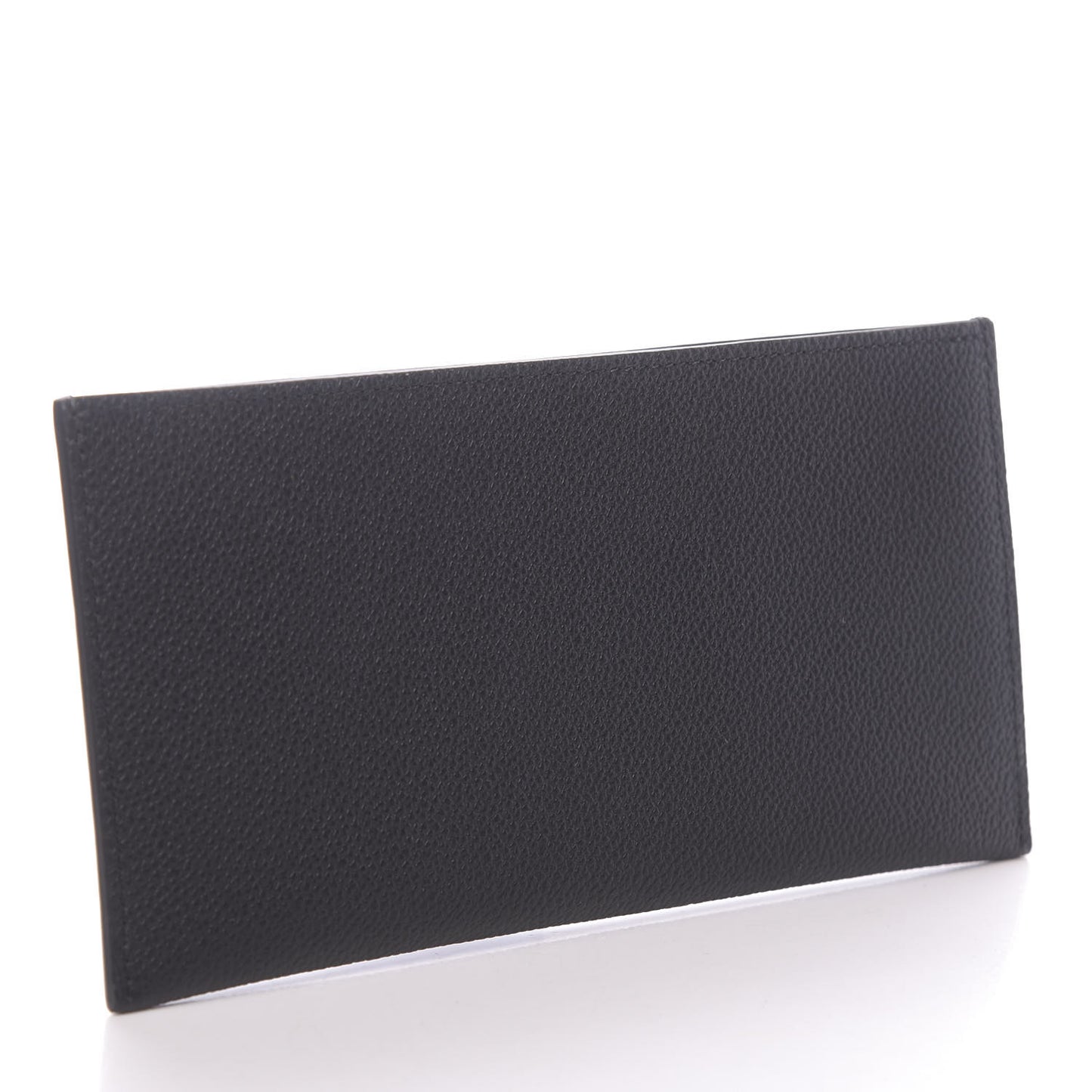 Calfskin Felicie Chain Wallet Card Holder Insert Black