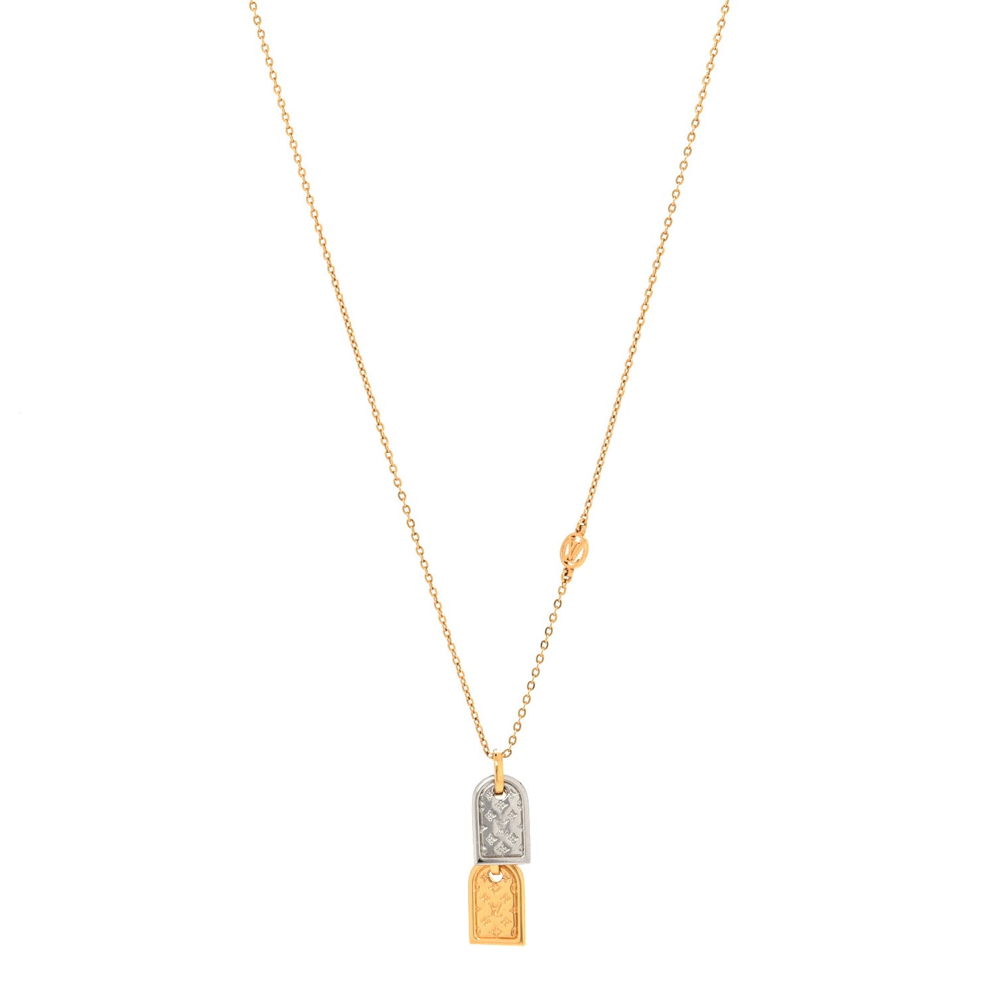Nanogram Name Tag Necklace Gold