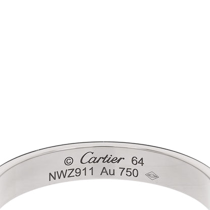 Cartier 18K White Gold 3.5mm LOVE Wedding Band Ring 64 10.75 4 of 4