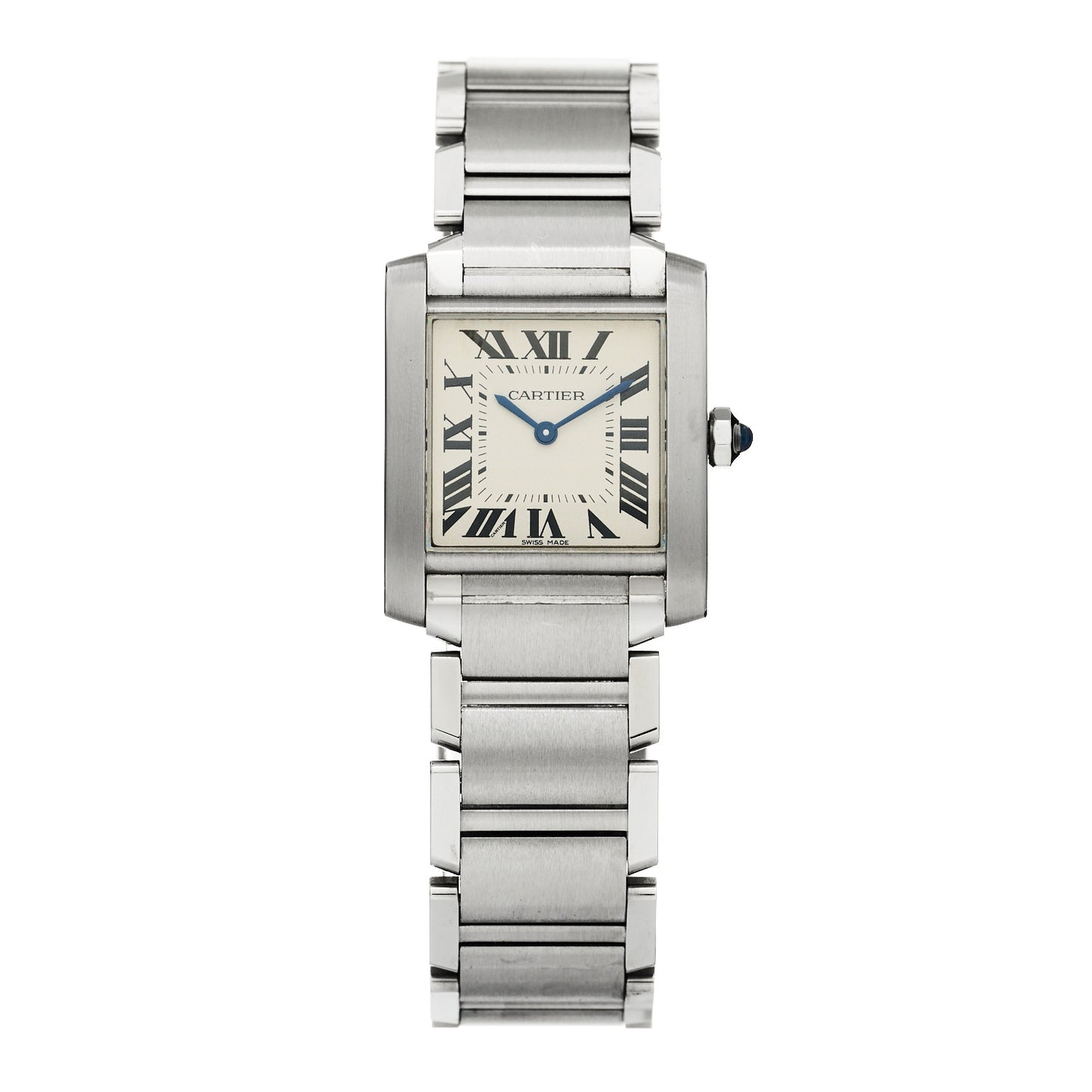 Stainless Steel 25mm Tank Francaise Quartz Watch