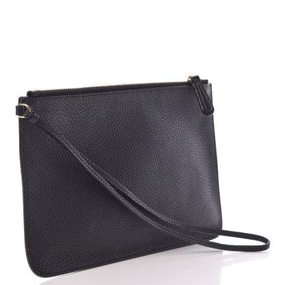 Christian Dior Bullcalf Diorissimo Pouch Black 3 of 12