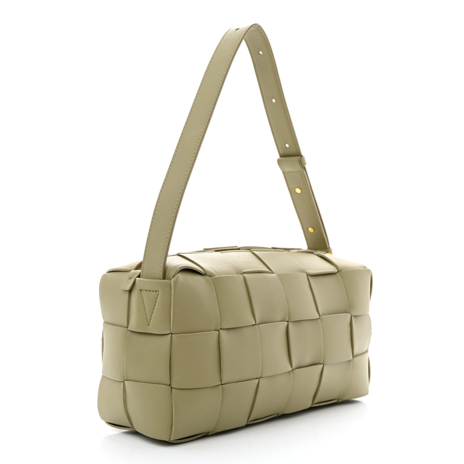 Bottega Veneta Lambskin Maxi Intrecciato Brick Cassette Bag Beige 3 of 10