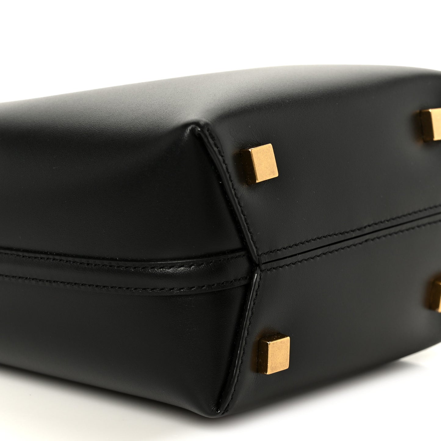 Shiny Calfskin Le 37 Mini Bucket Bag Black