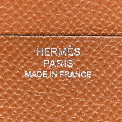 Hermes Epsom Citizen Twill Card Case Gold 6 of 6